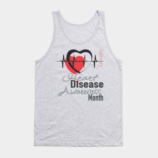 Heart disease awareness month Tank Top